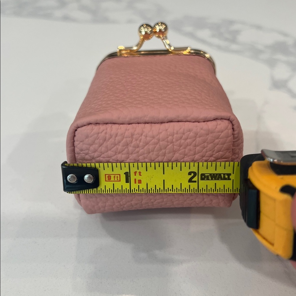 Pink Mini Kiss-Lock Coin Pouch - Picture 9 of 16